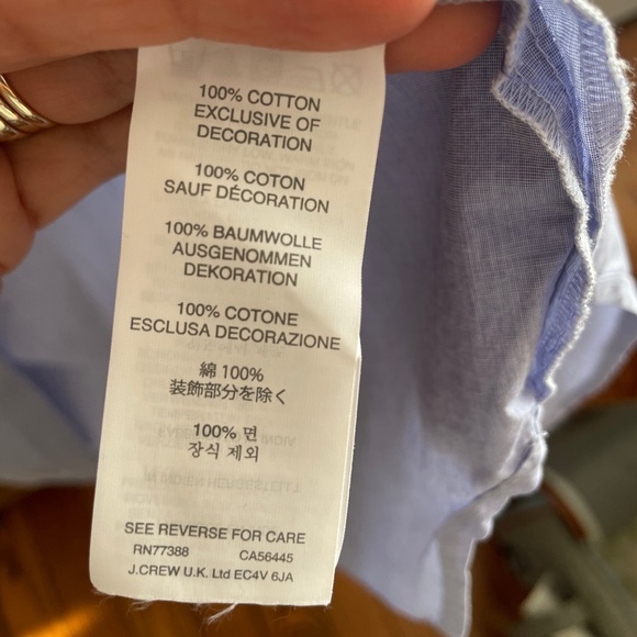 J. Crew sequin tuxedo stripe Oxford - Picture 9 of 10